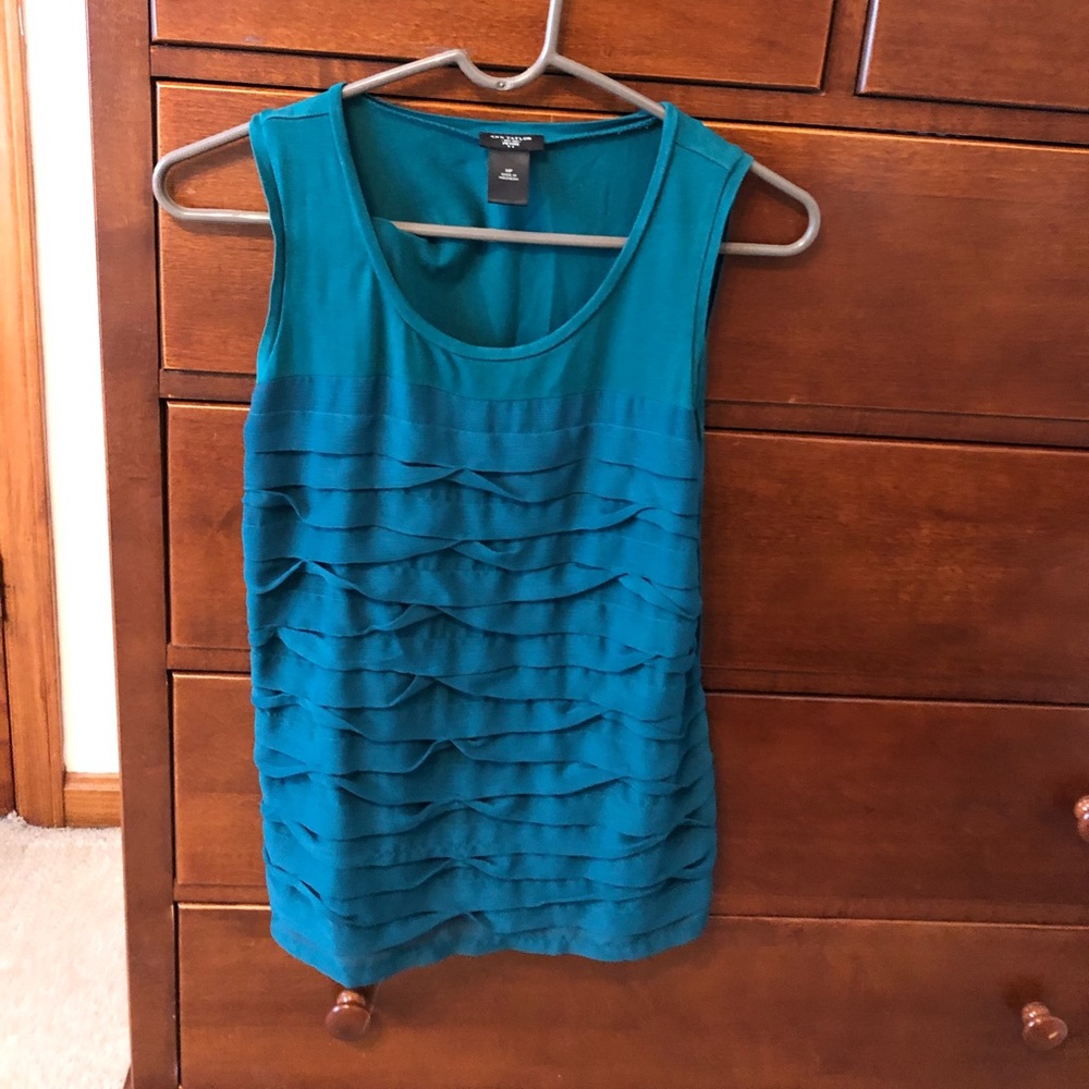 Teal/blue classy tank top